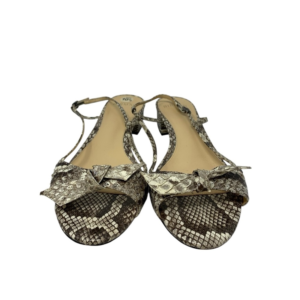 Birman Snakeskin Bow Sandals